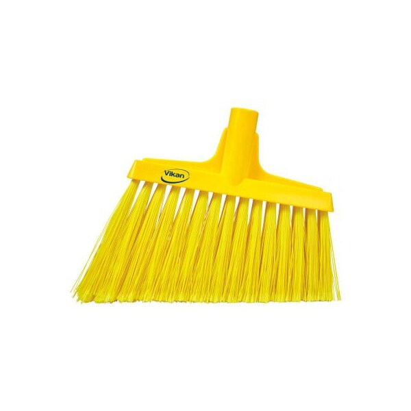 Vikan Split Bristle Angle Head Broom, Yellow